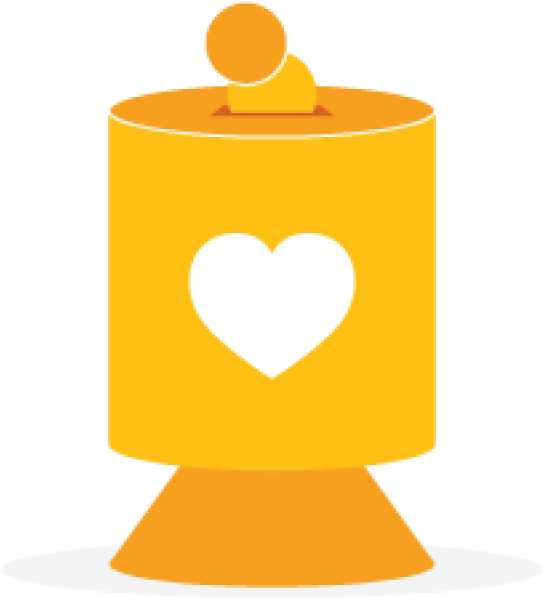 Charity Donation Box Graphic PNG