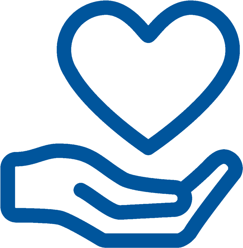 Charity Heart Hand Icon PNG
