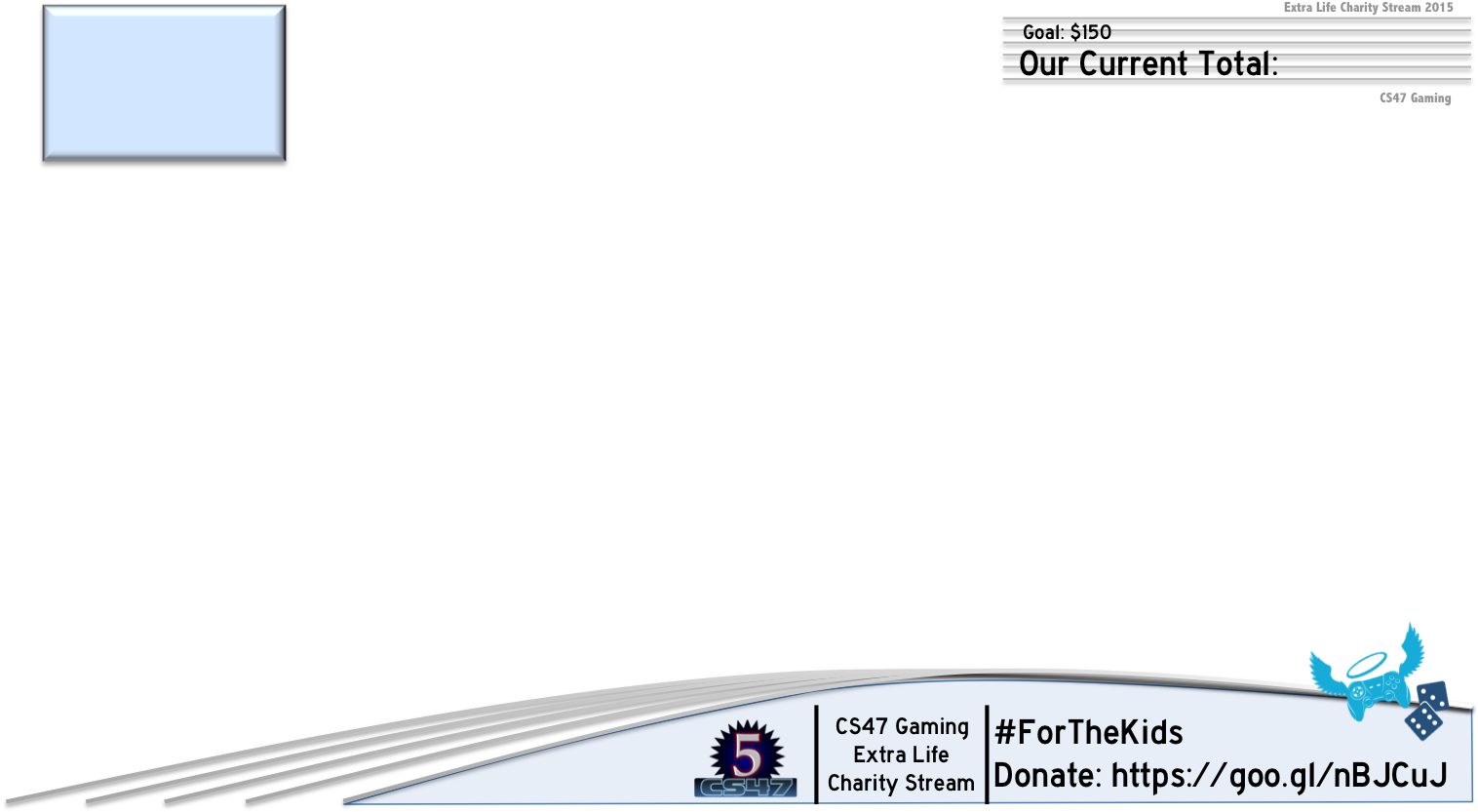 Charity Stream Overlay Design PNG