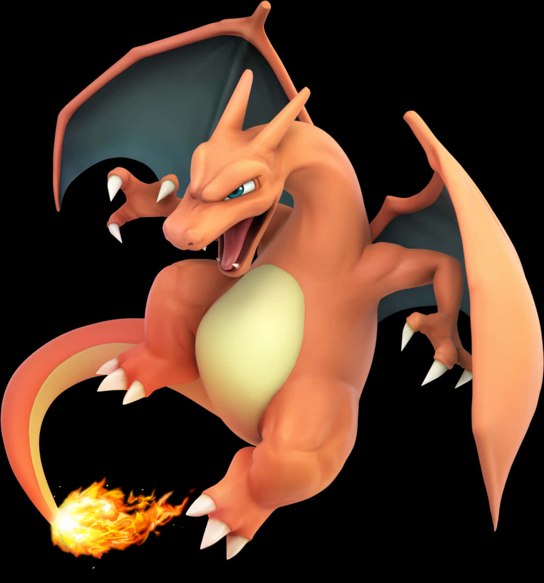 Charizard Fire Breathing Pokemon PNG