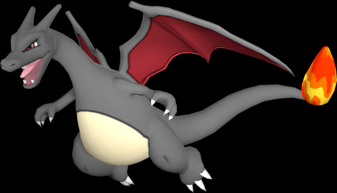Charizard Fire Tail Flame PNG