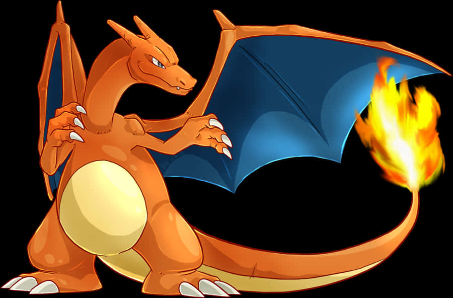 Charizard_ Flame_ Tail_ Illustration PNG