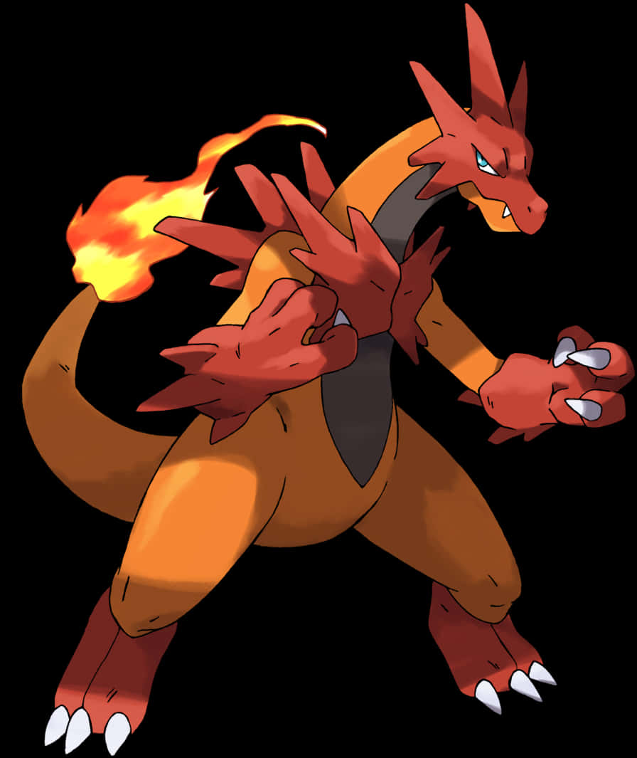 Charizard_ Flaming_ Tail PNG