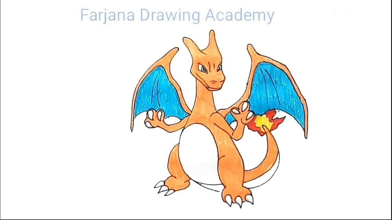 How to draw Charizard | Pokemon - Sketchok easy drawing guides