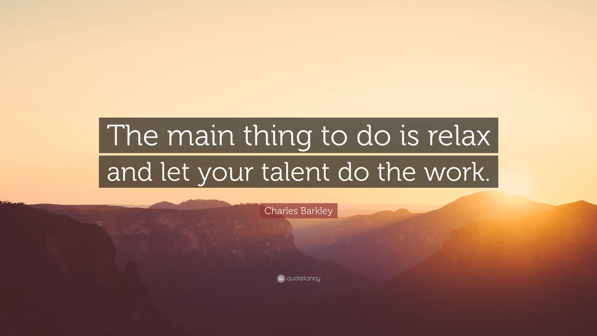 Charles Barkley Inspiring Quotes Talent Sunset Wallpaper