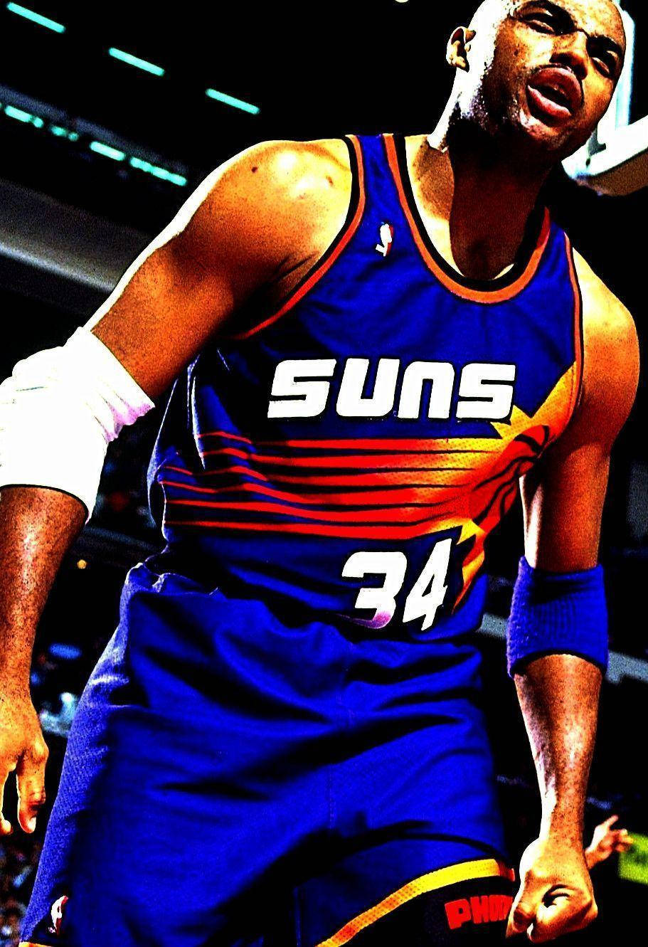 Charles Barkley Phoenix Suns HDR NBA Wallpaper