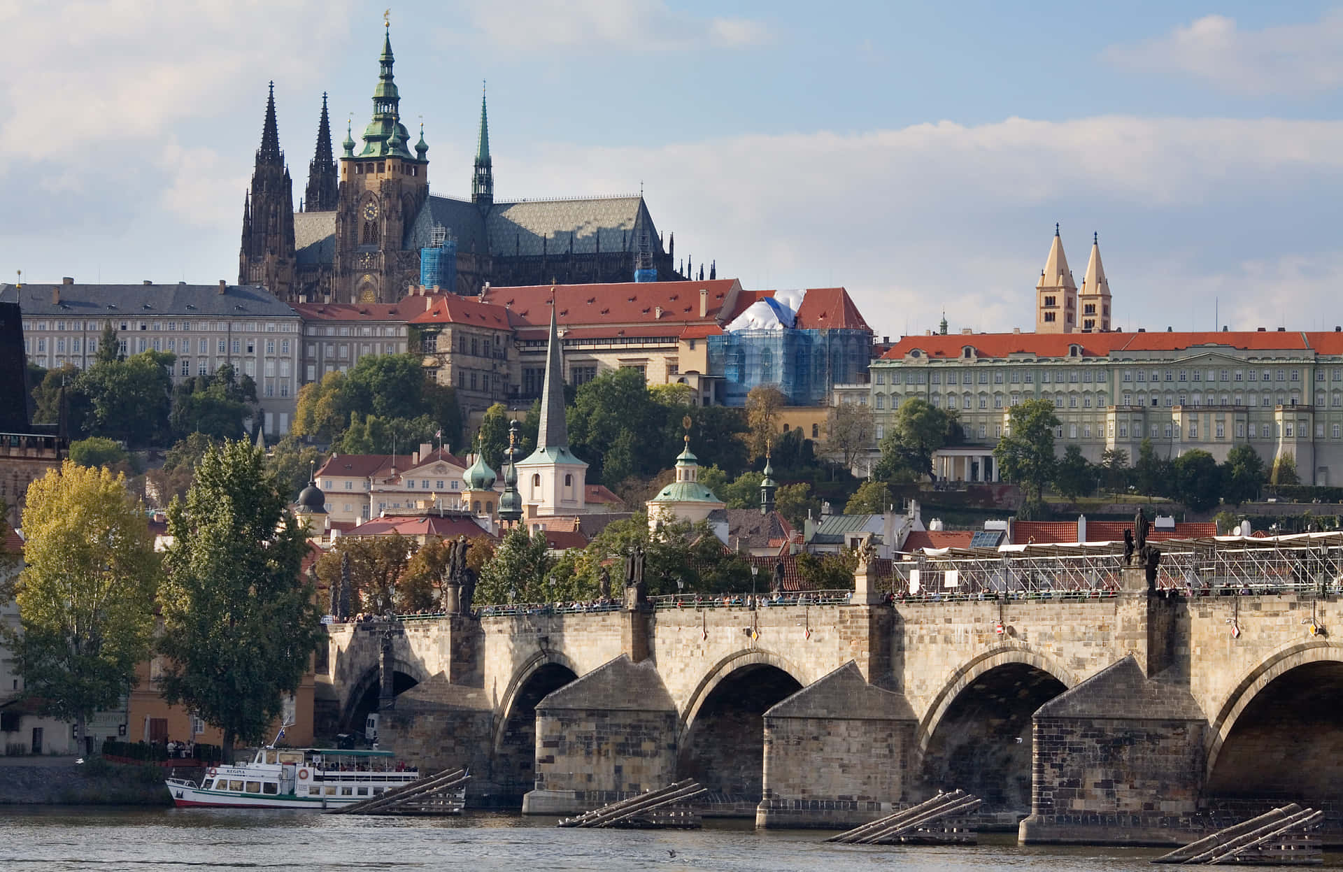 Charles Bridge Prague Castle Wallpaper