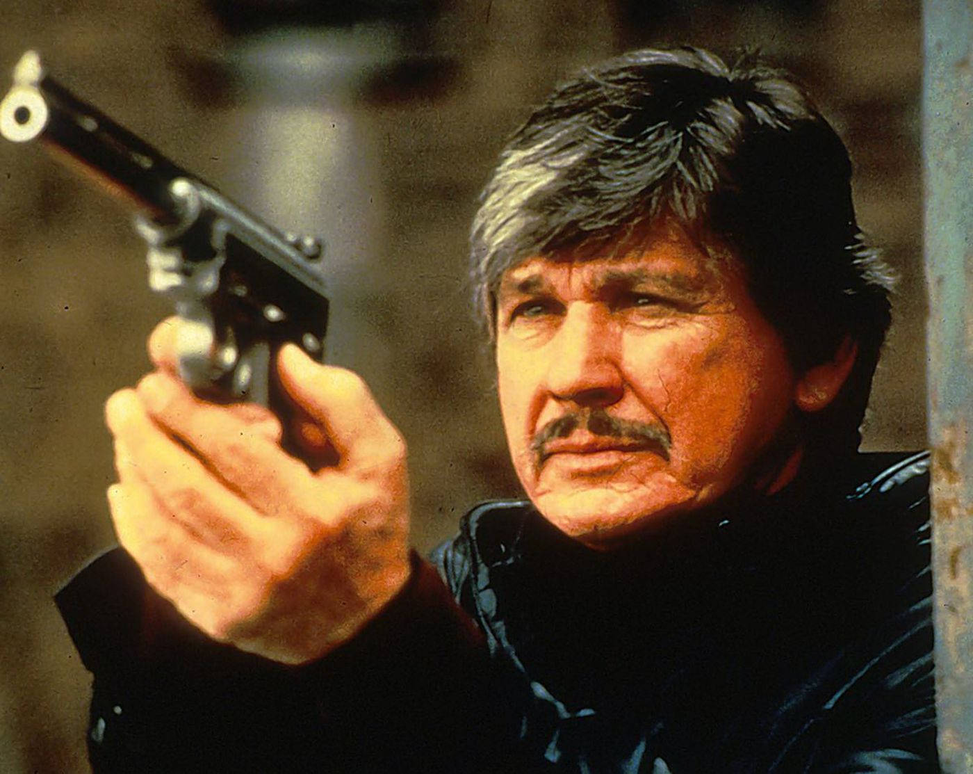 Legendary Charles Bronson in a scene from Death Wish 3 Wallpaper