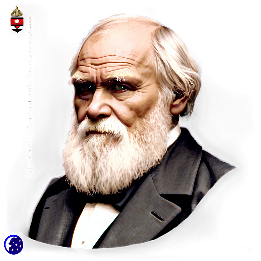 Charles Darwin Portrait Png Pdr PNG