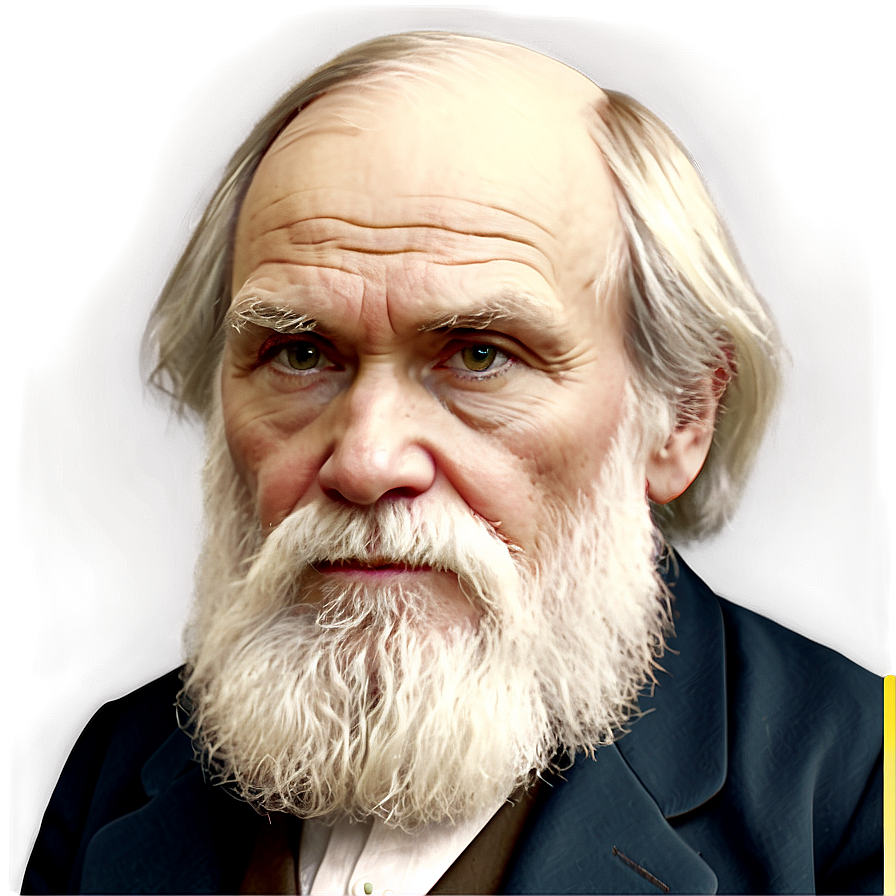 Charles Darwin Portrait Png Wrx42 PNG