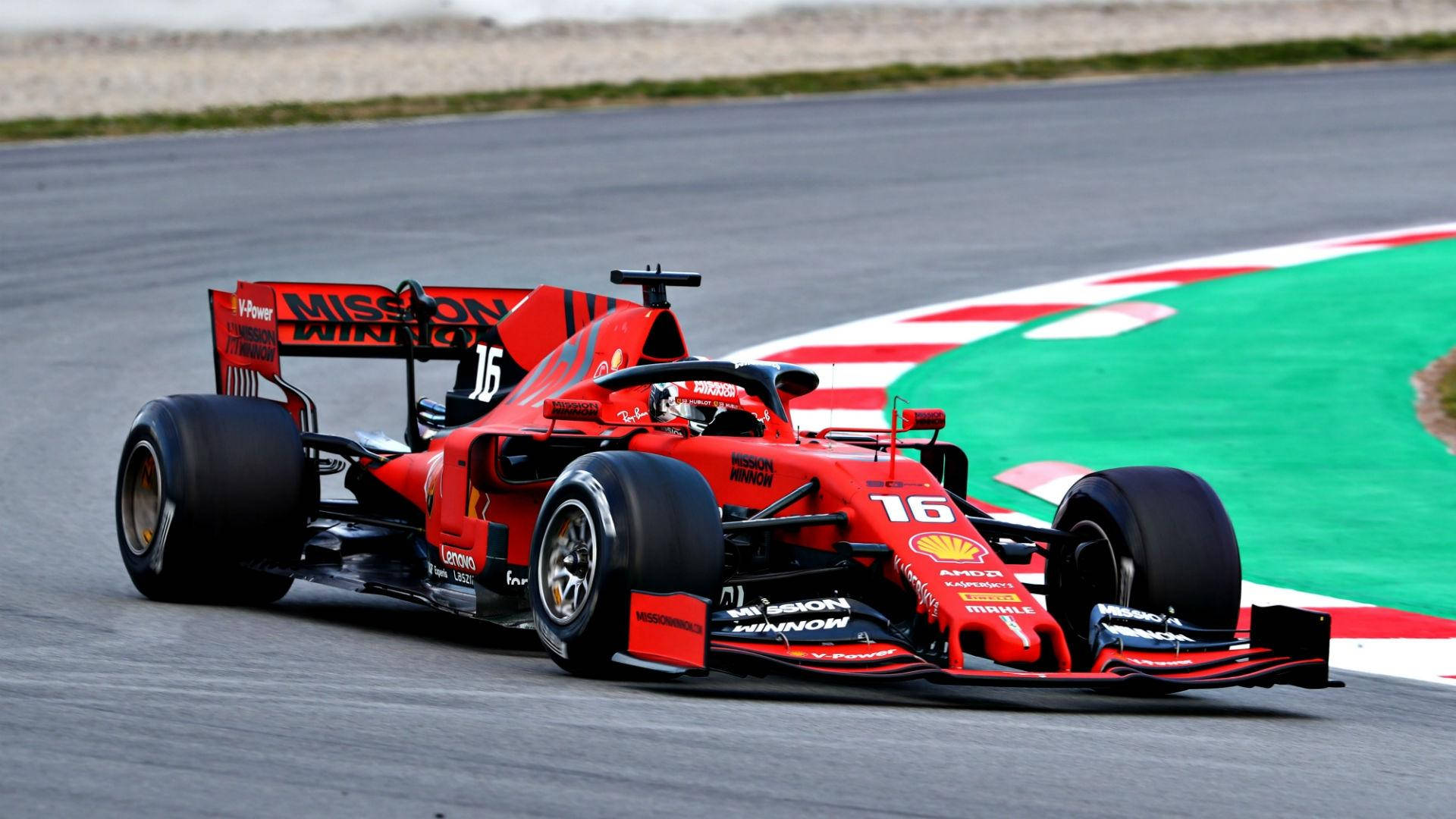 Charles Leclerc Turning Curve Wallpaper