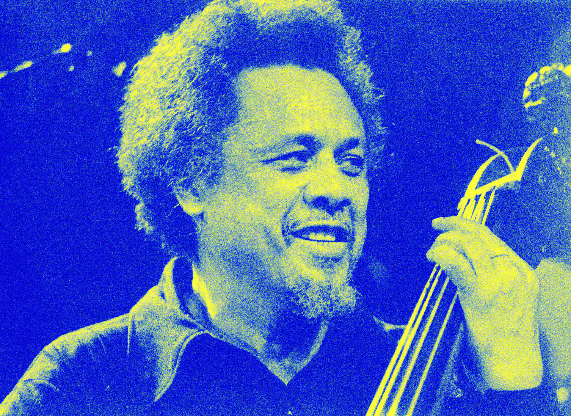 Charles Mingus Over-Saturated Photo Wallpaper