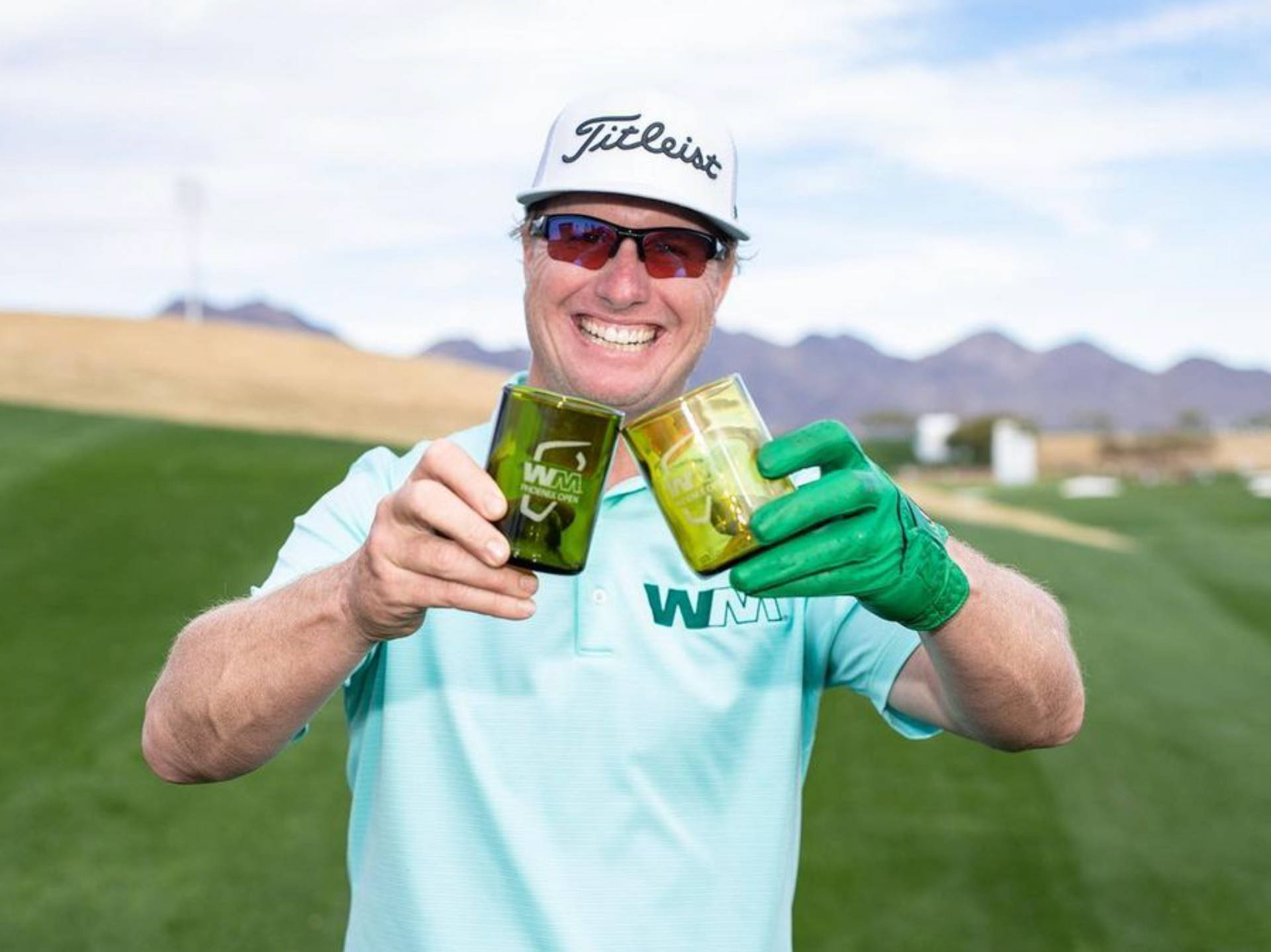 Charley Hoffman Holding Cups Wallpaper
