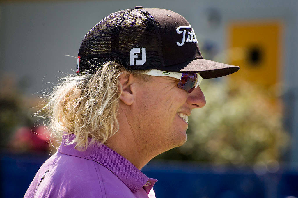 Charley Hoffman In Action At A Golf Tournament Wallpaper