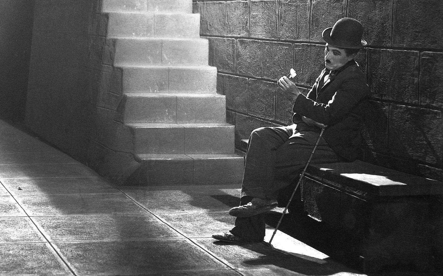 Charli Chaplin Sad Portrait