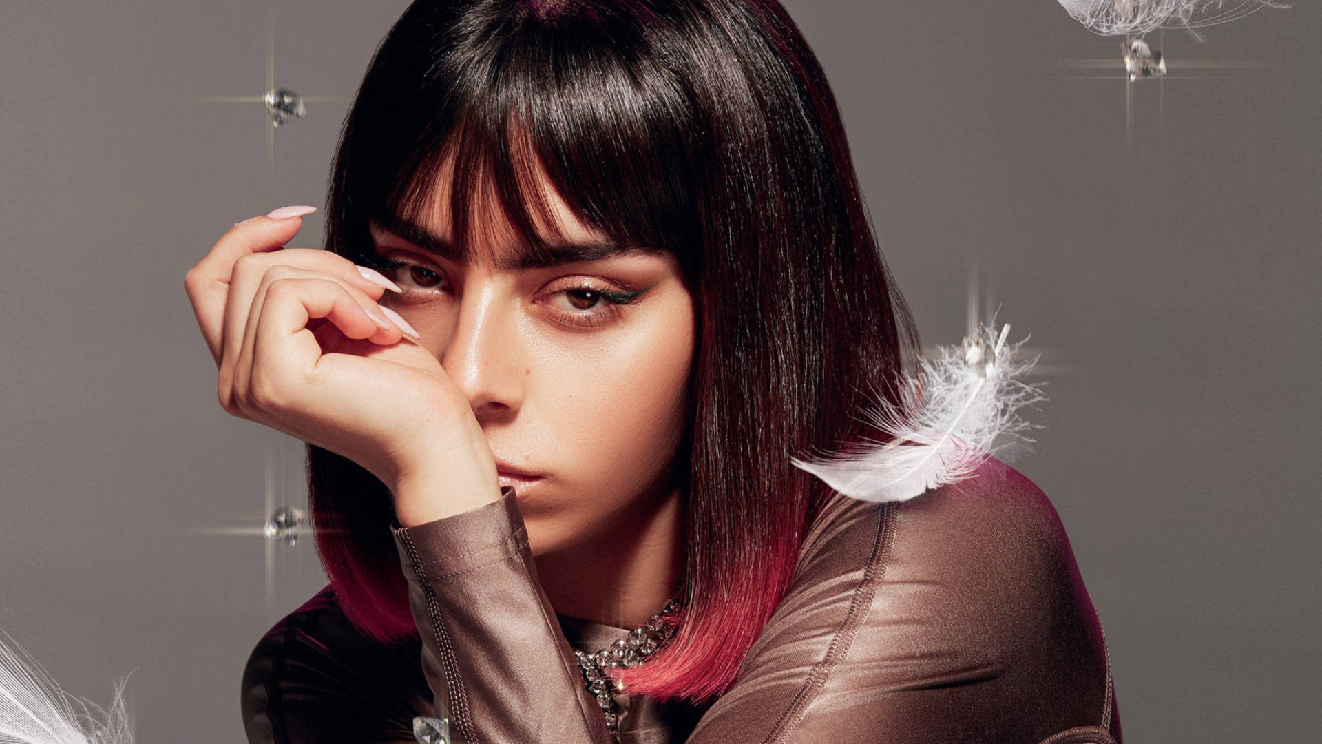 Charli Xcx L'officiel Cover Background