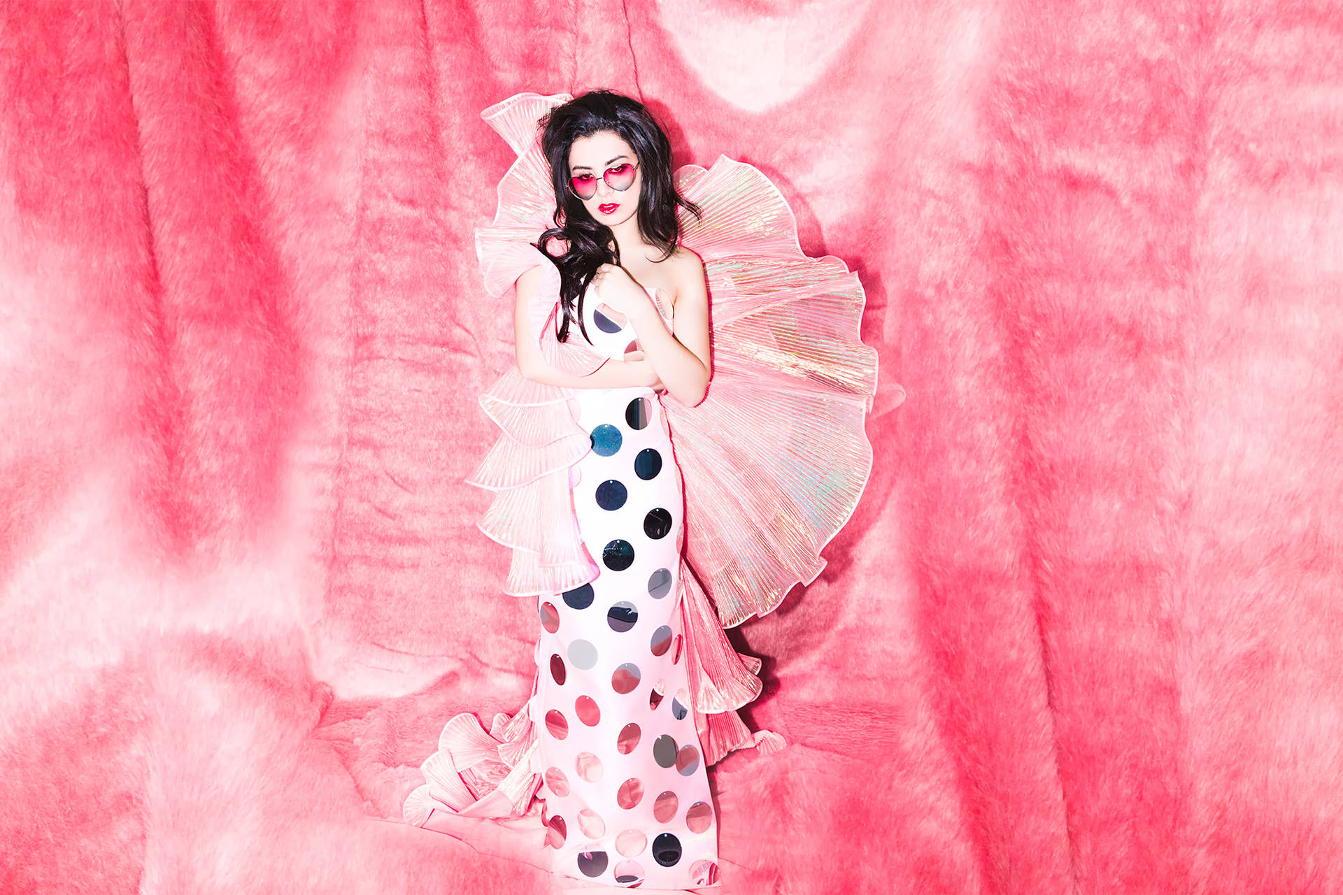 Charli Xcx Pop Pink Background