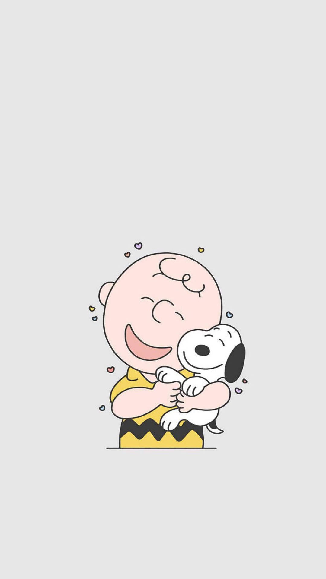 Charlie Brown And Snoopy Cuddling
