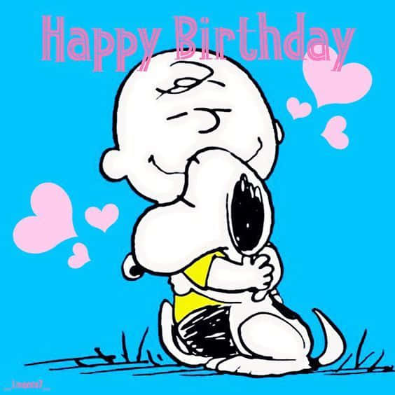 Grattispå Födelsedagen Charlie Brown! Wallpaper