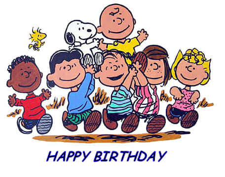Celebreo Aniversário Do Charlie Brown! Papel de Parede