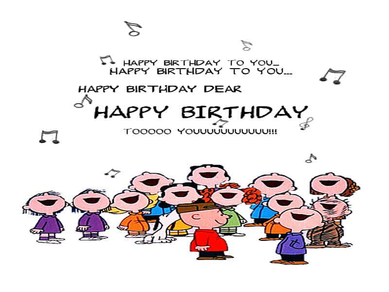 Ønsker et Glædelig Fødselsdag til Charlie Brown! Wallpaper