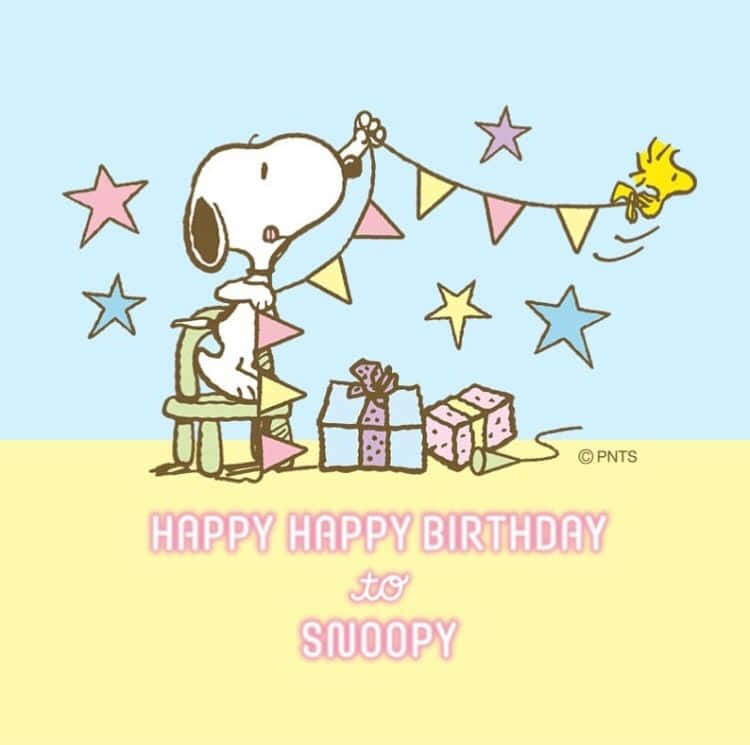 Celebrate Charlie Brown with a Happy Birthday! Wallpaper