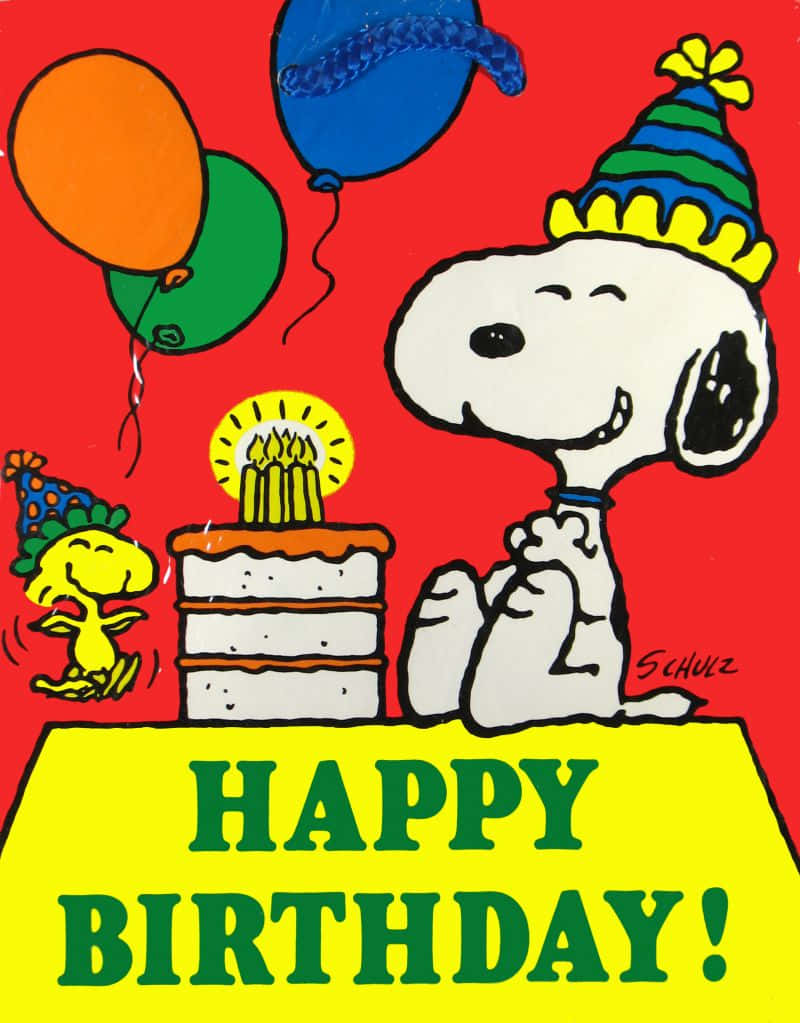 Fejrer din specielle dag med Charlie Brown Wallpaper