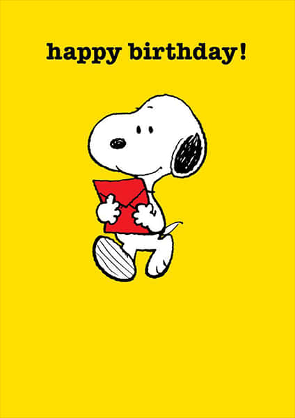 Fejrer fødselsdagen for Charlie Brown med kærlighed Wallpaper