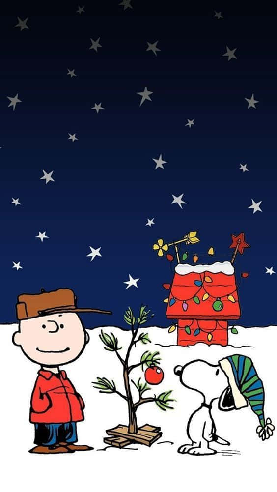 Plantade Navidad De Charlie Brown Y Snoopy Fondo de pantalla