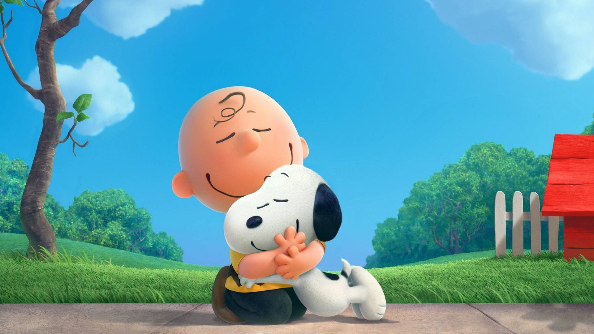 Charlie Brown Embrace Wallpaper