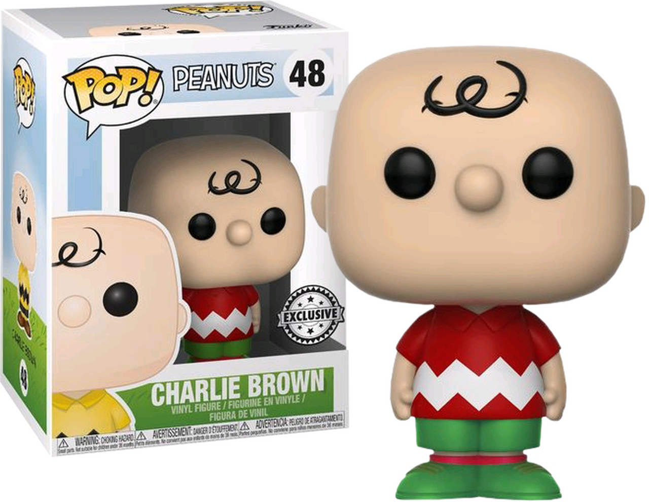 Charlie Brown Funko Pop Figure PNG