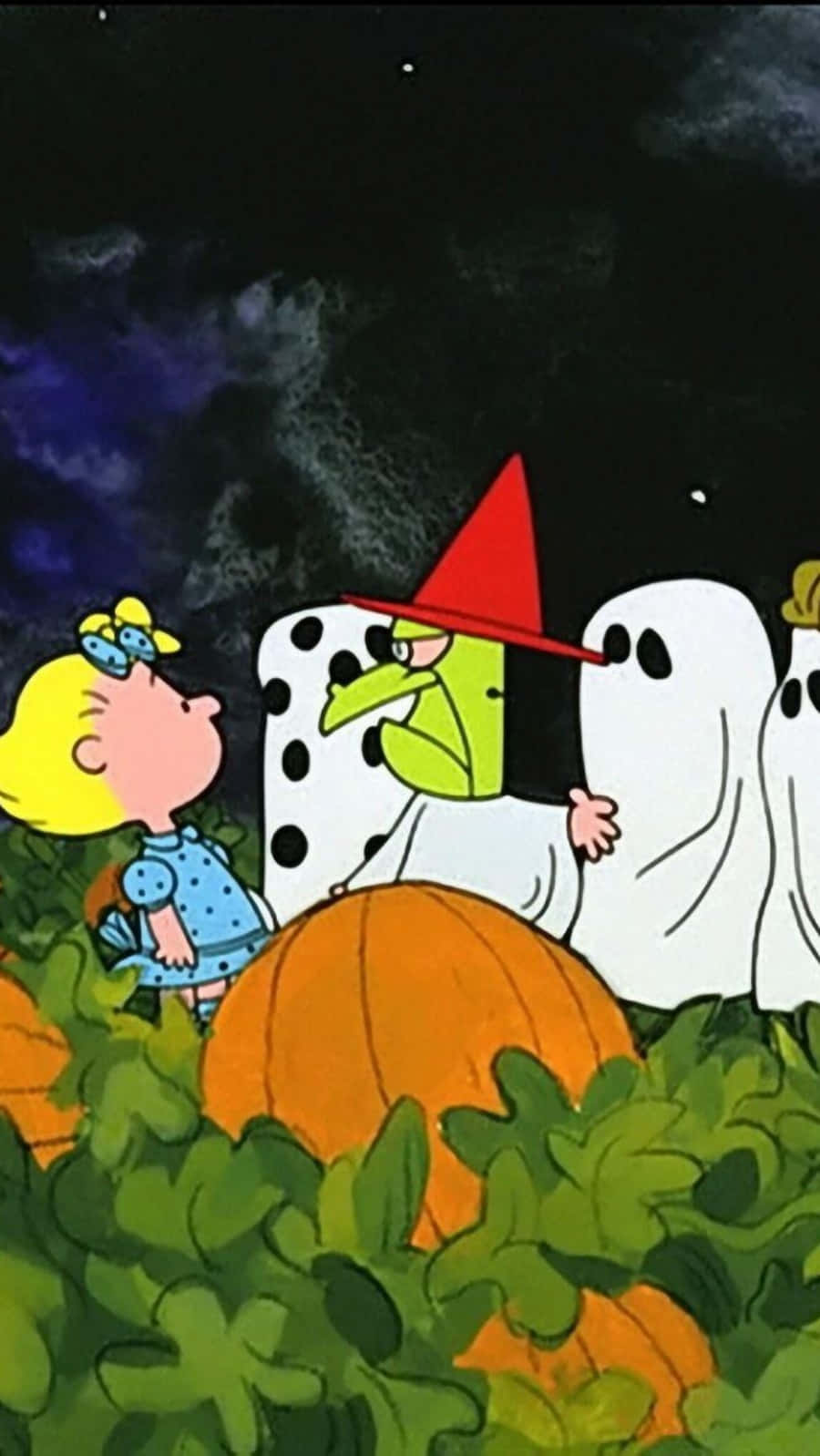 Fejrdenne Halloween Med Charlie Brown Og Gengen.