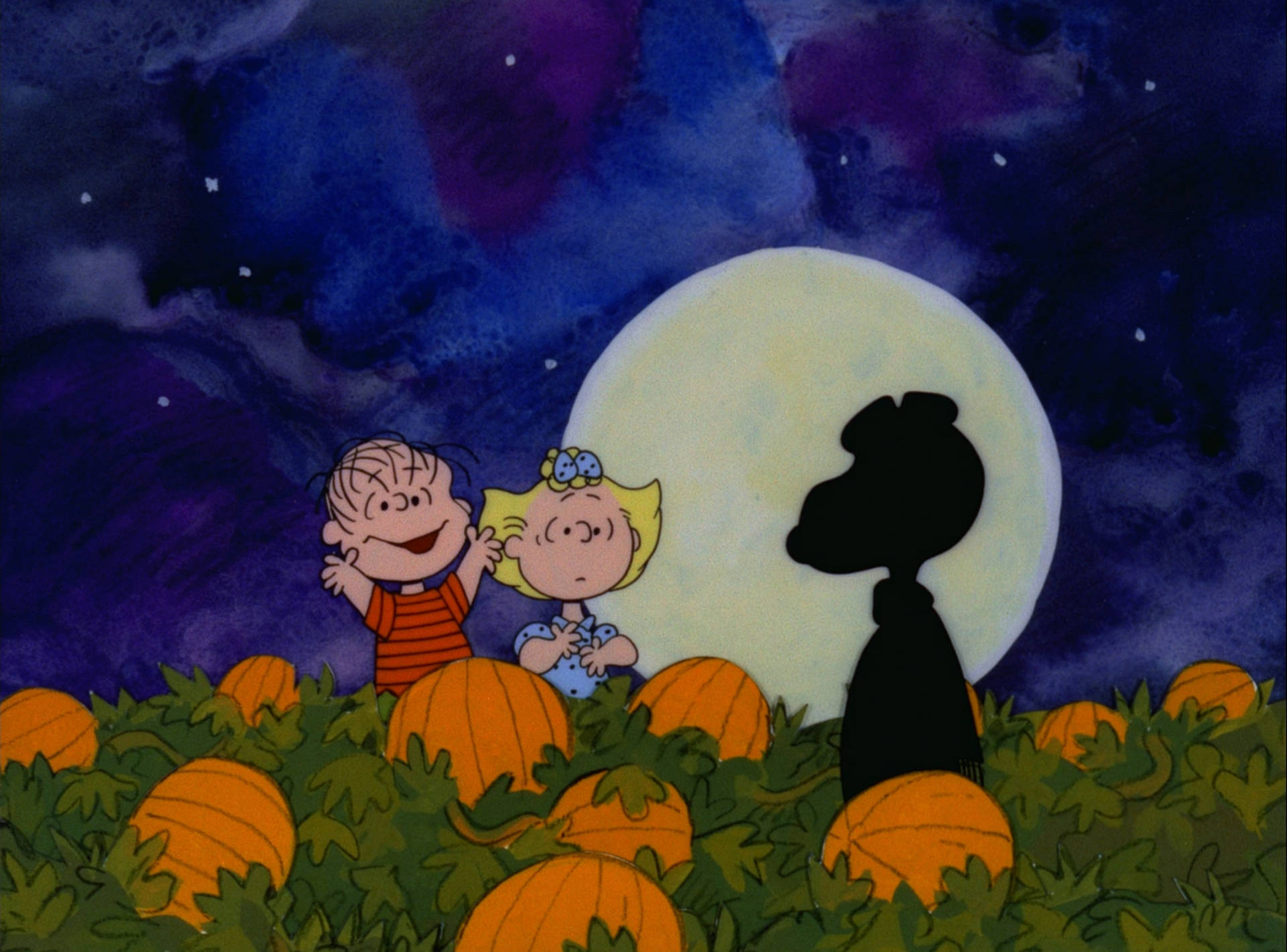 Charlie Brown Halloween Silhouette Wallpaper