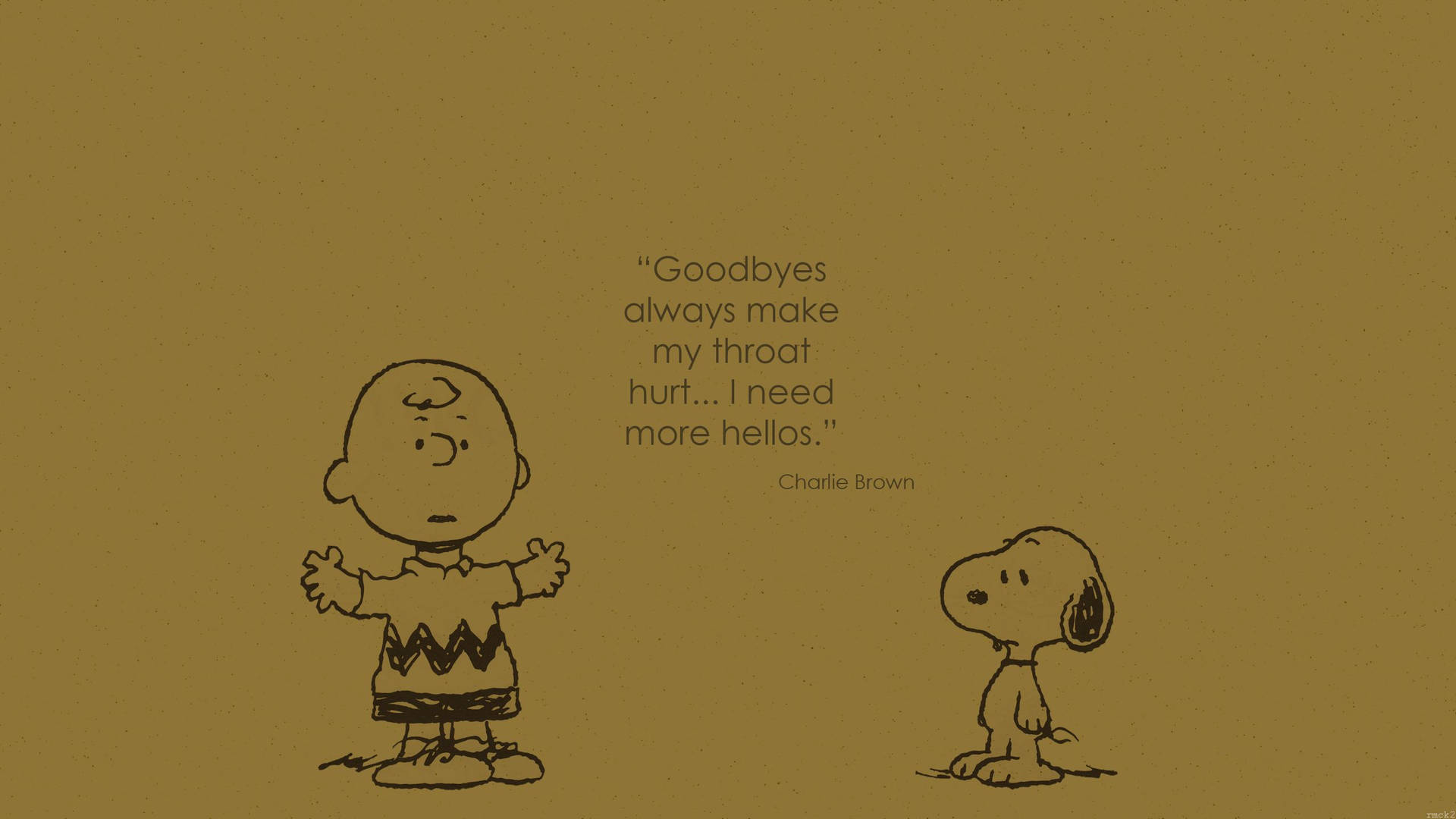 Charliebrown-citatet I Snoopy Wallpaper