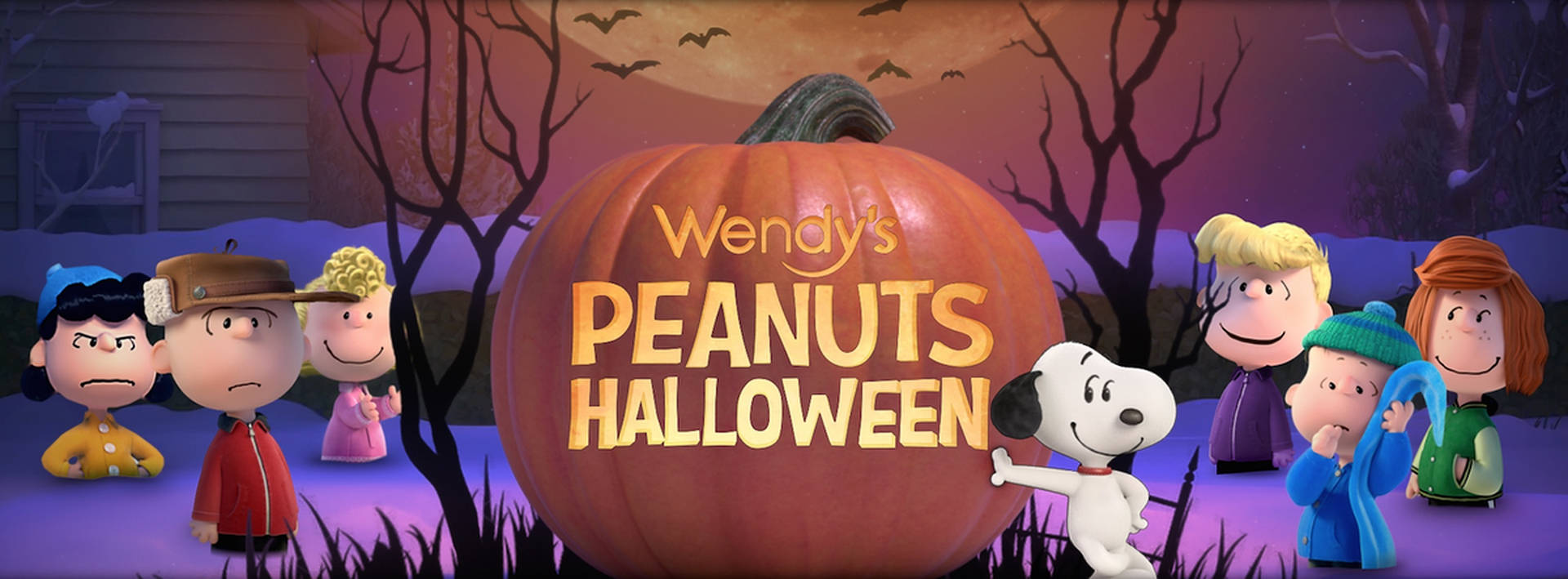 Charlie Brown Wendy's Peanuts Halloween-tema Wallpaper