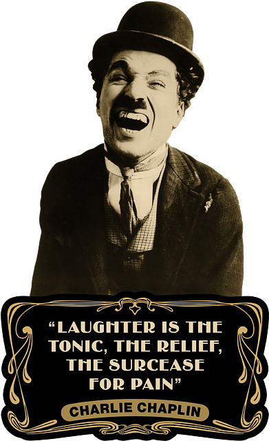 Charlie Chaplin Laughter Quote PNG