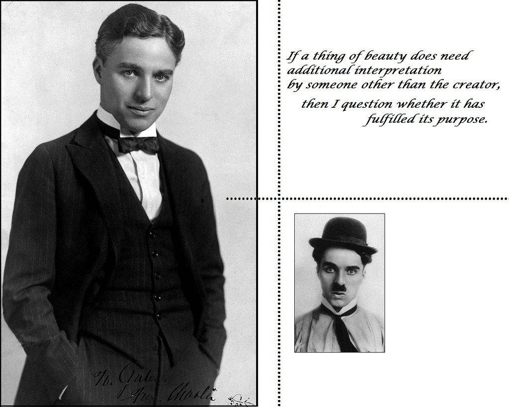 Charlie Chaplin Persona Quote