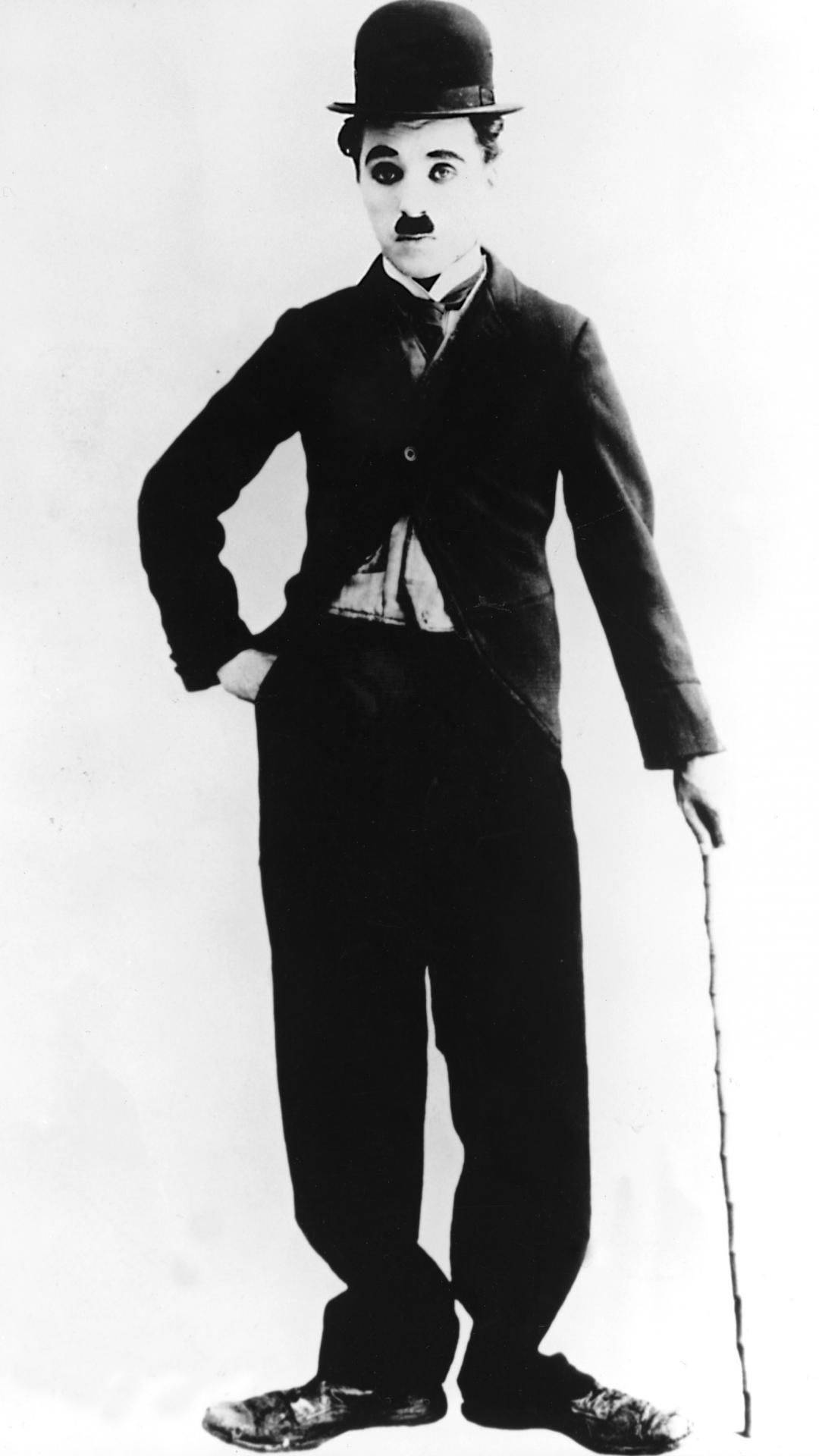 Charlie Chaplin Posing Portrait