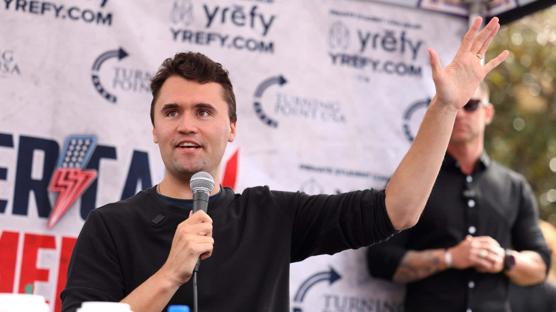 Evento De Habla De Charlie Kirk Fondo de pantalla