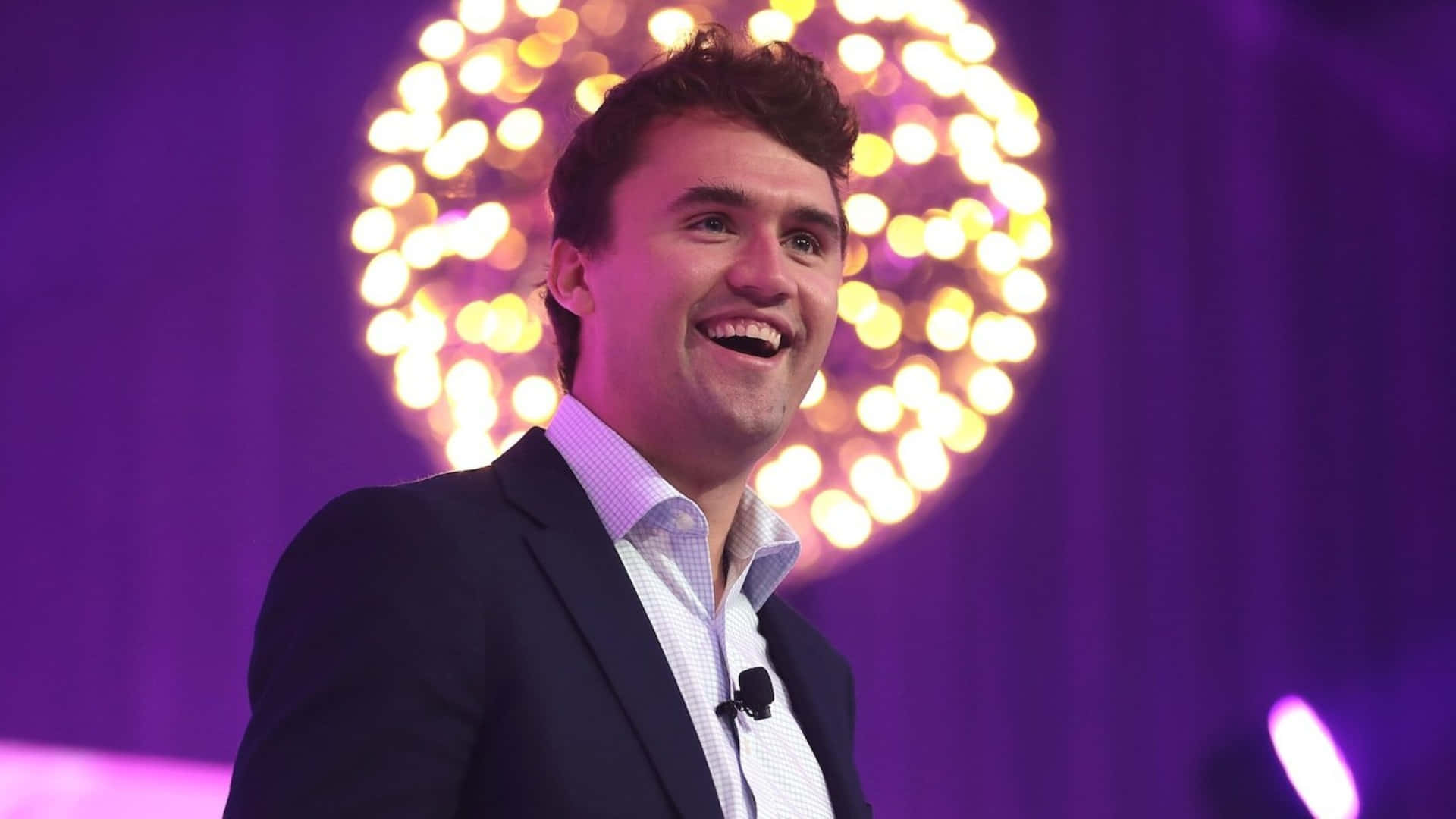 Charlie Kirk Speaking Event Wallpaper
