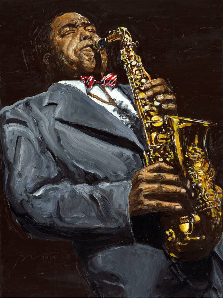 Charlie Parker Colored Painting Wallpaper