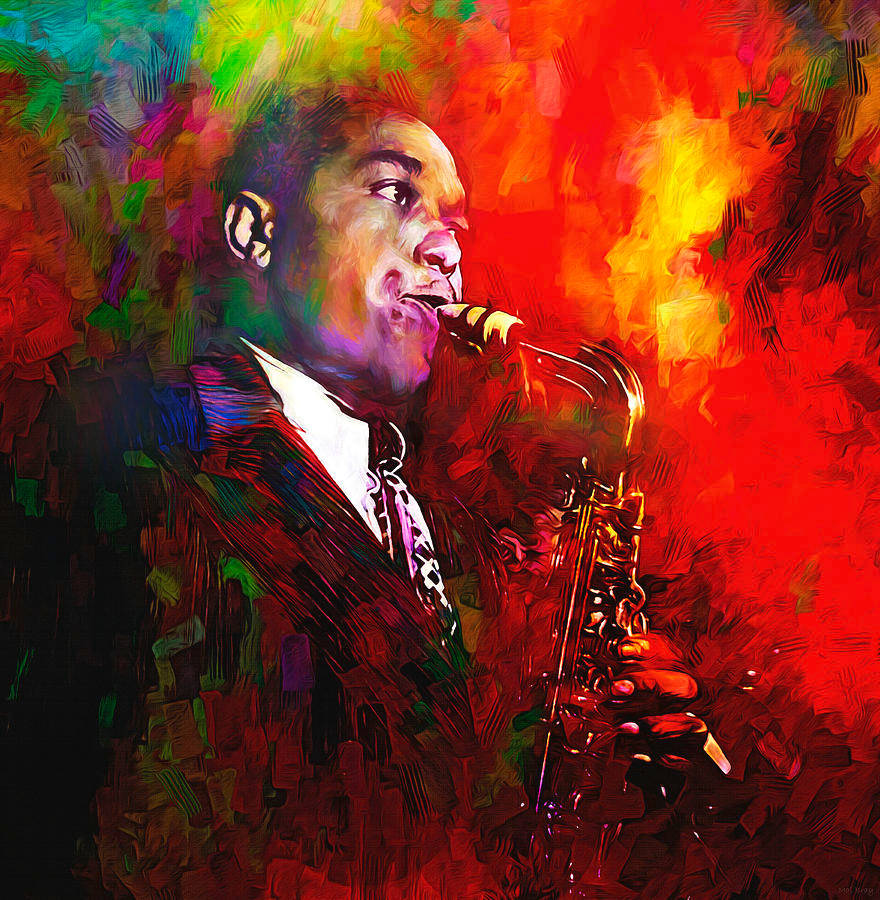 Charlie Parker Colorful Painting Wallpaper