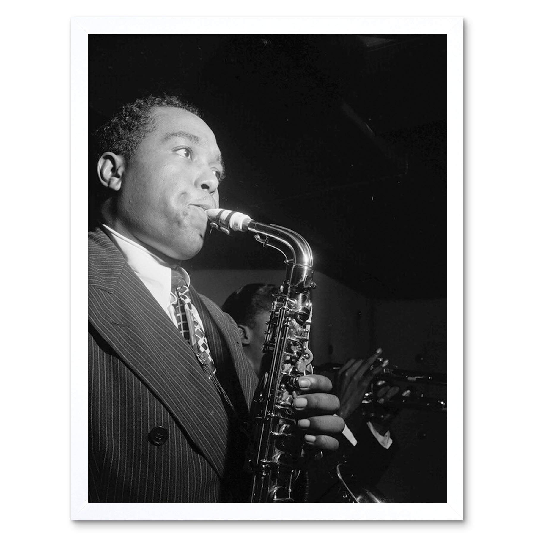 Charlie Parker Playing His Saxophone Wallpaper