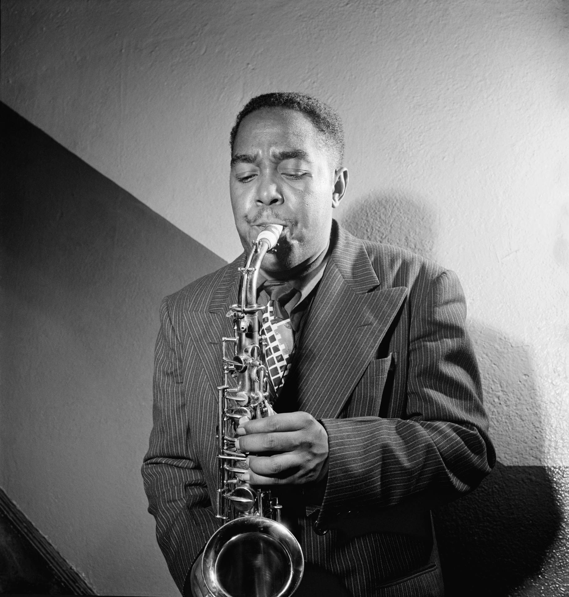 Charlie Parker Saxofon Jazz Tapet Wallpaper