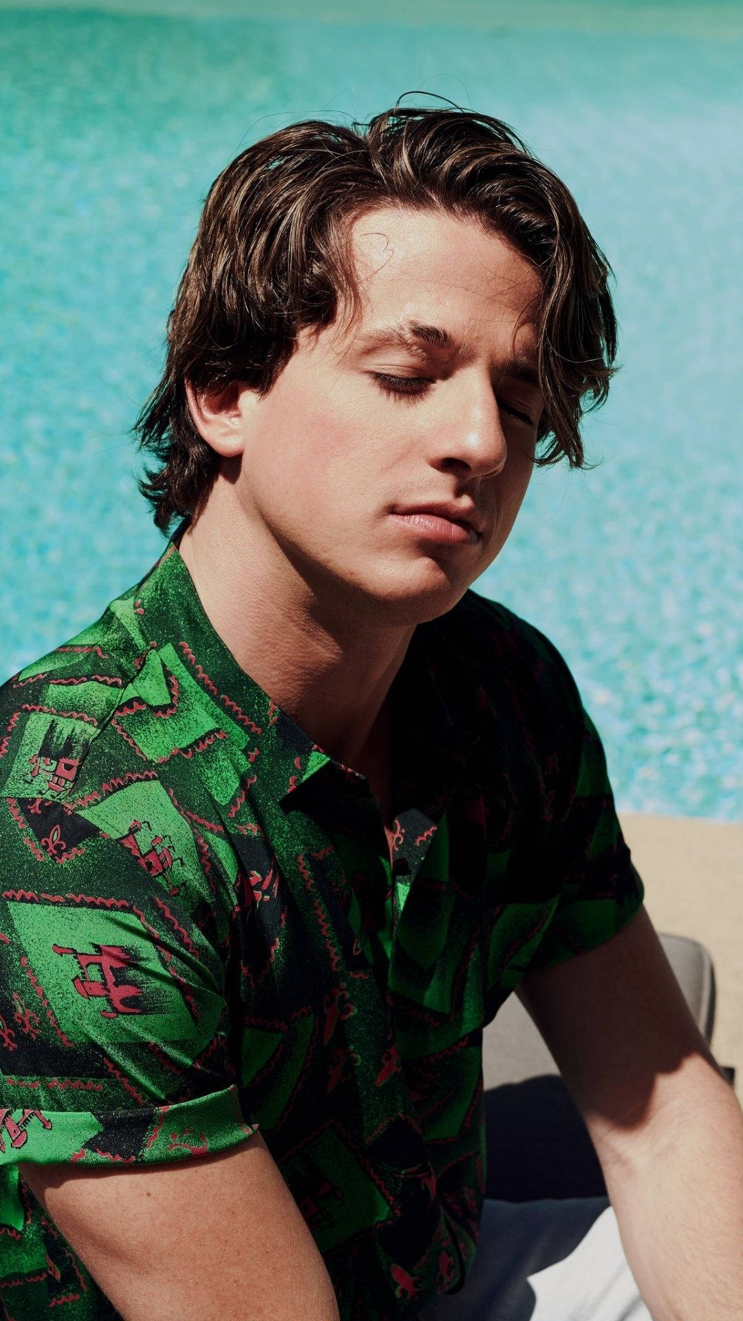 Charlie Puth Closed Eyes Background