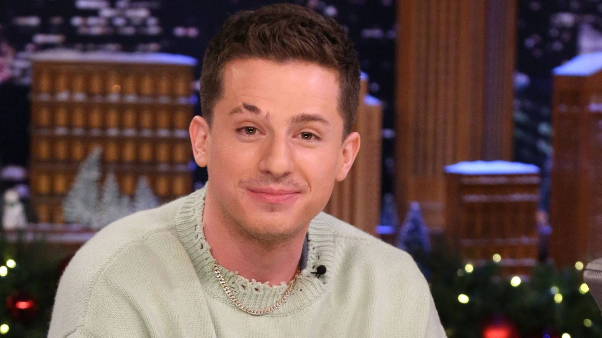 Charlie Puth In Winter Background