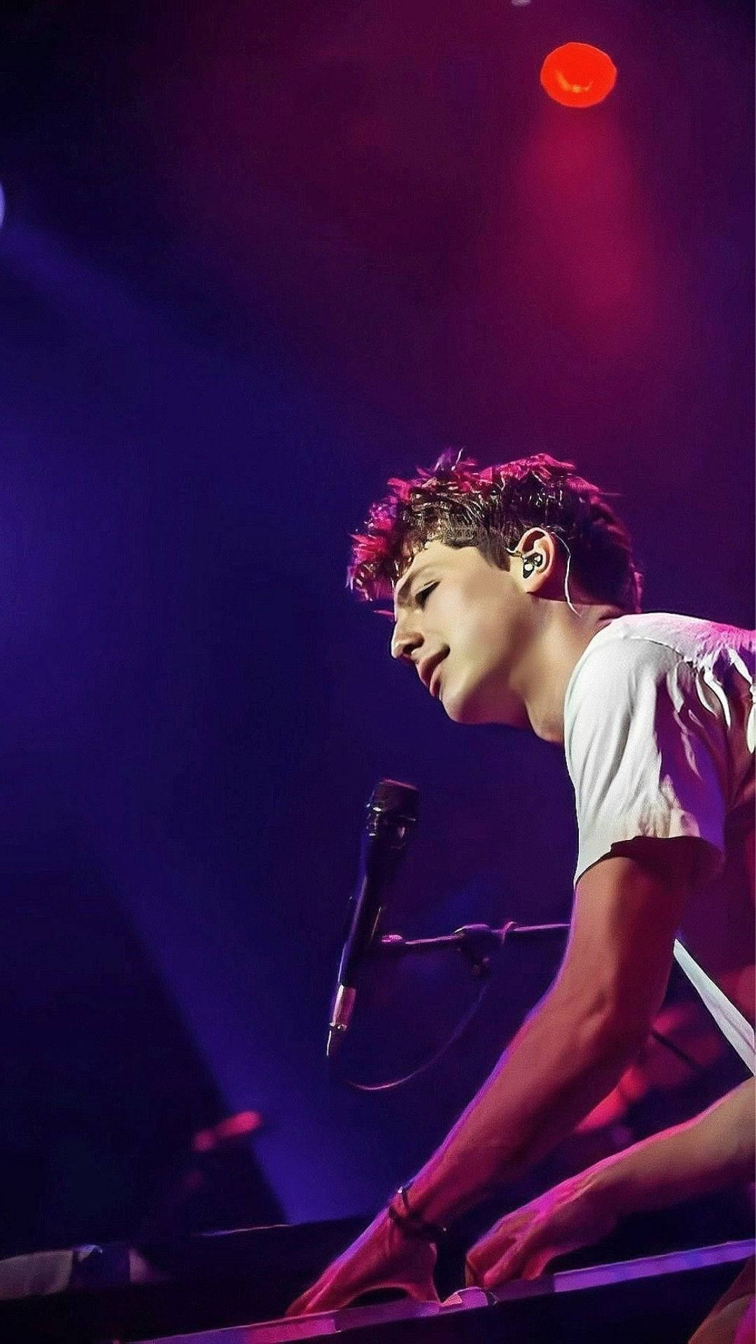 Charlie Puth Playing Aesthetically Background