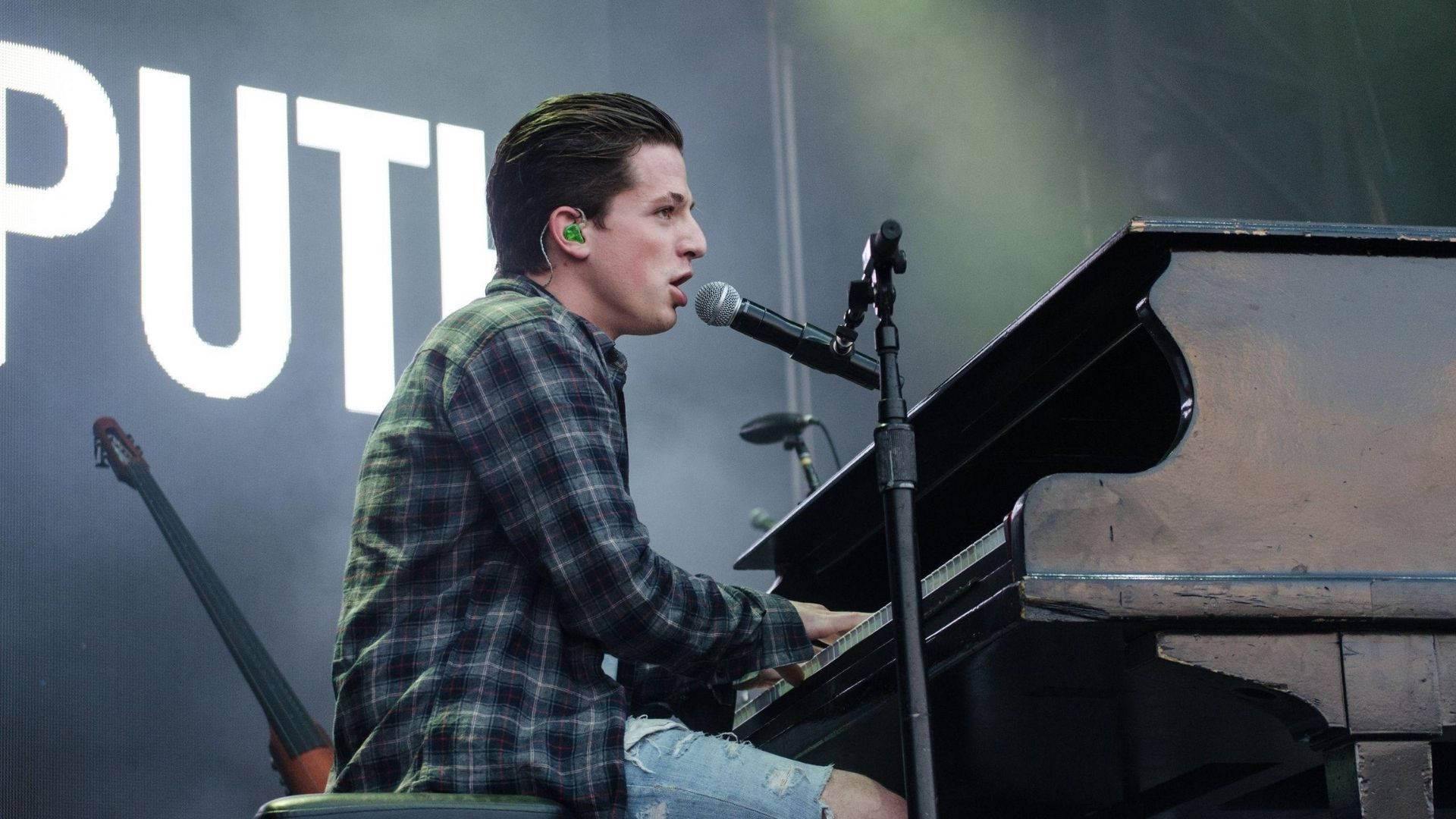 Charlie Puth Playing Piano Background