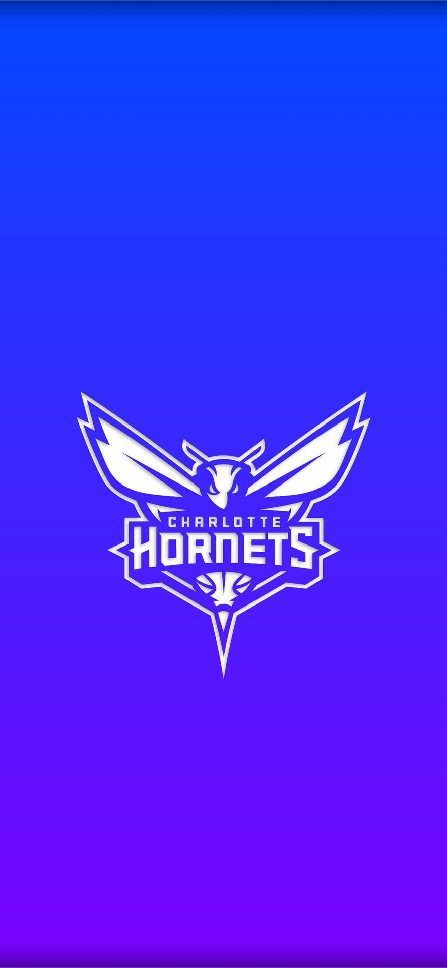 Charlotte Hornets Gradient Blue Wallpaper