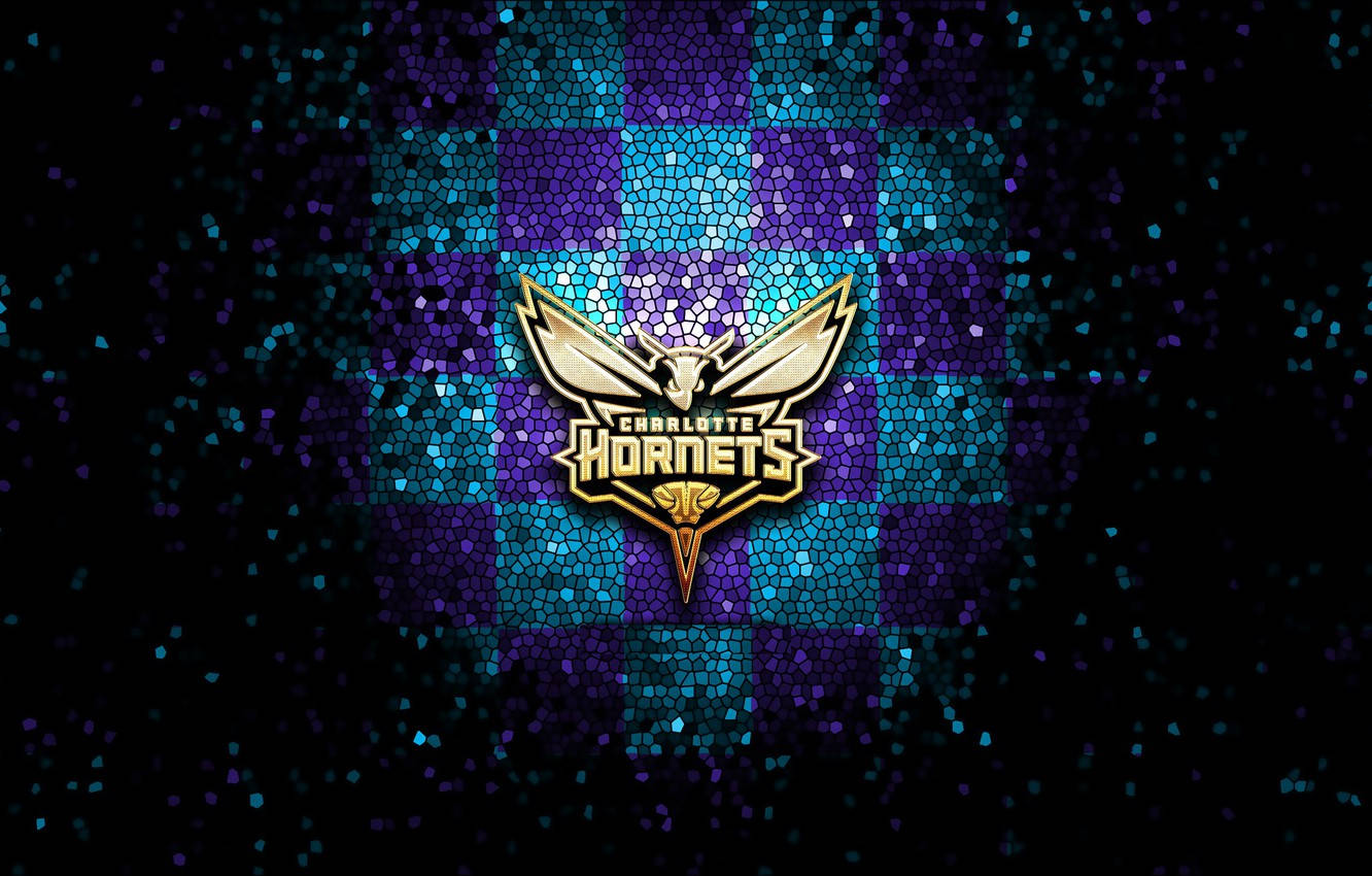 Charlotte Hornets Pixelated Graphic Wallpaper